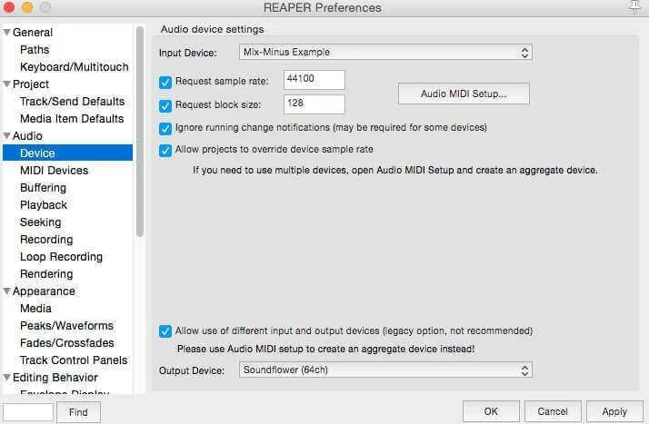 Soundflower output routing